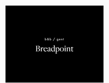 Tablet Screenshot of breadpoint.be